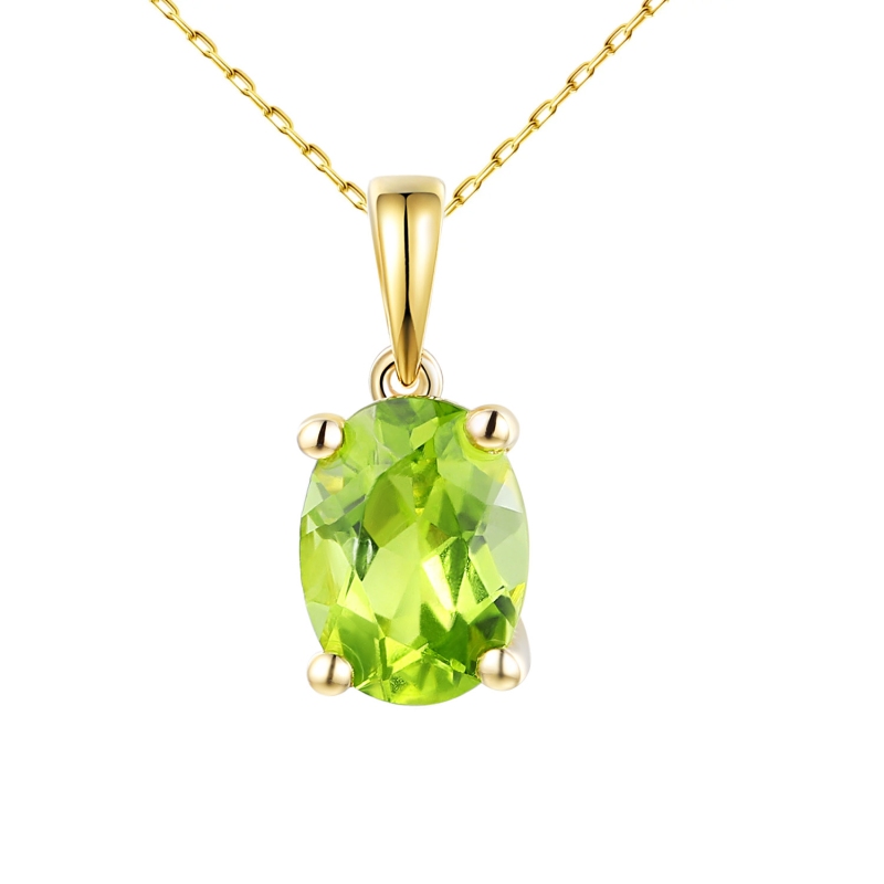 Zawieszka z perydotem (P43062 Y PT) - zdjęcie: 1