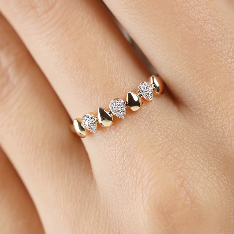 Pierścionek z diamentami (R99030 Y): 13 - zdjęcie: 3