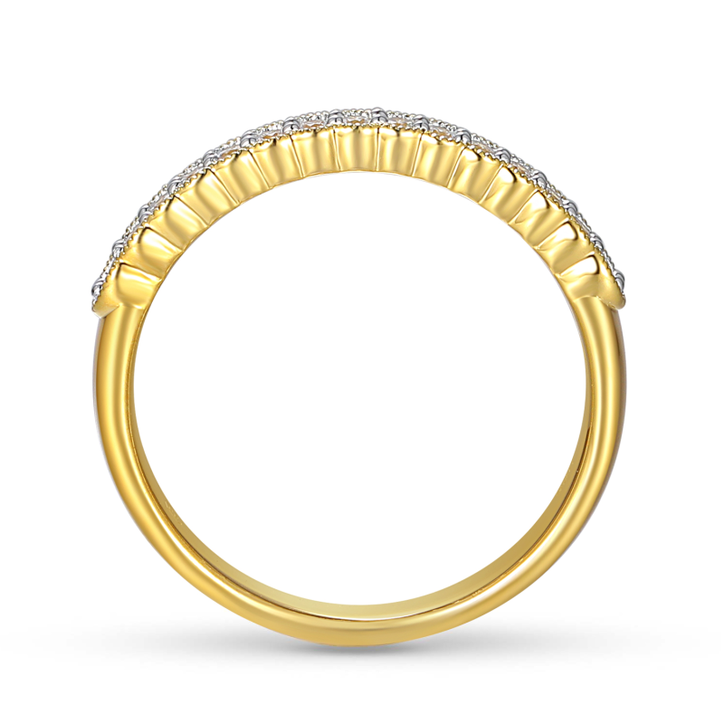 Obrączka z diamentami, 2,7 mm (O-R83211 Y): 7 - zdjęcie: 3