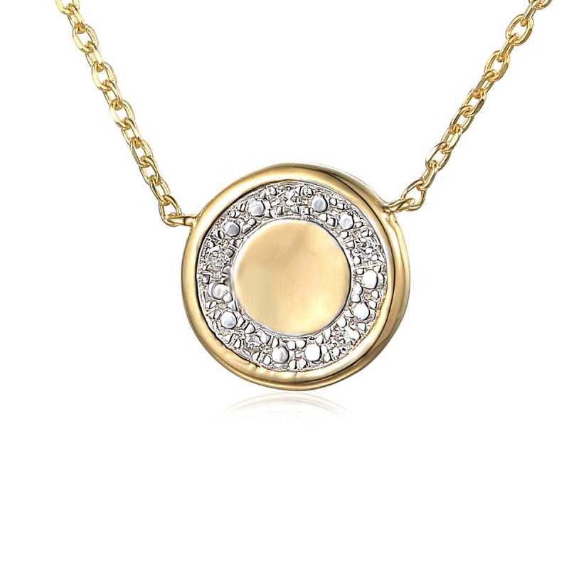 Naszyjnik z diamentami (N06618 Y C) - zdjęcie: 1