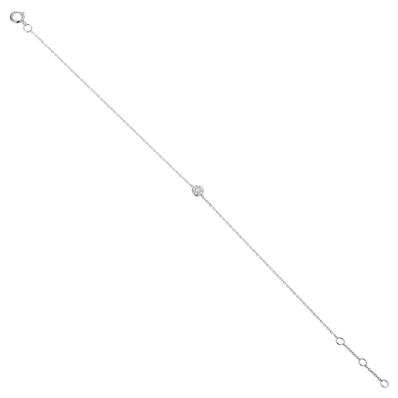 Bransoletka z diamentami (B08342 W) - zdjęcie: 1