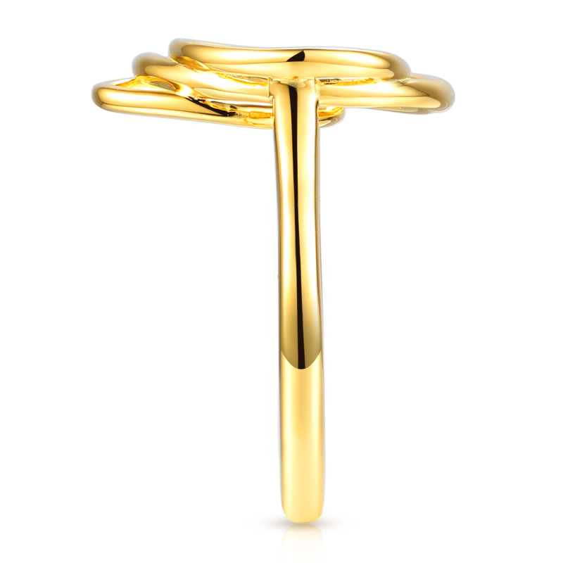 Pierścionek srebrny pozłacany (R100866 Y 925): 13 - zdjęcie: 4