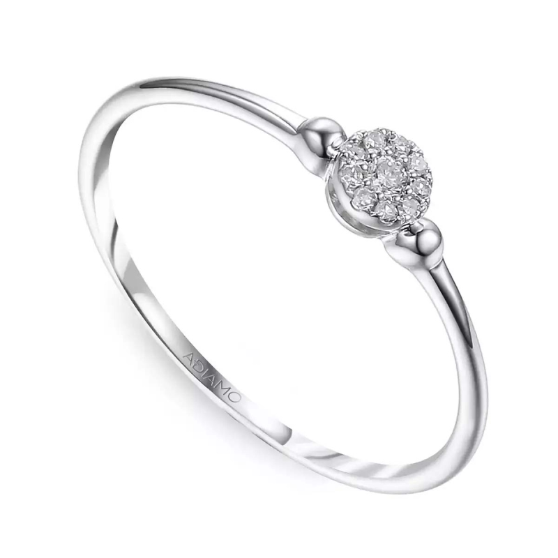 Pierścionek z diamentami (R64386 W): 7 - zdjęcie: 1