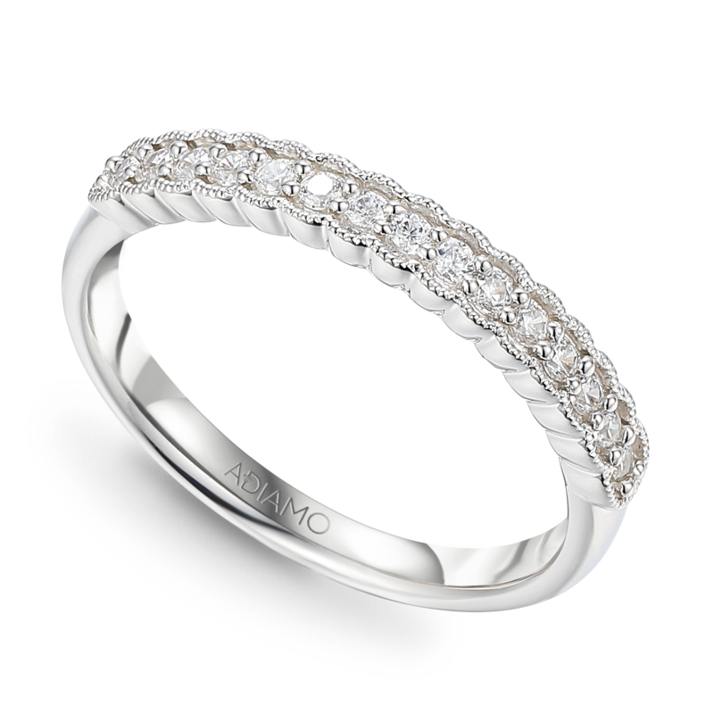 Obrączka z diamentami, 2,7 mm (O-R83211 W): 7 - zdjęcie: 1