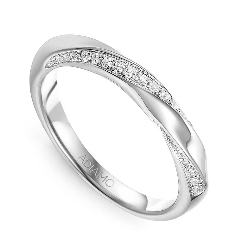 Obrączka z diamentami, 2,7 mm (O-R87767 W): 10 - zdjęcie: 1