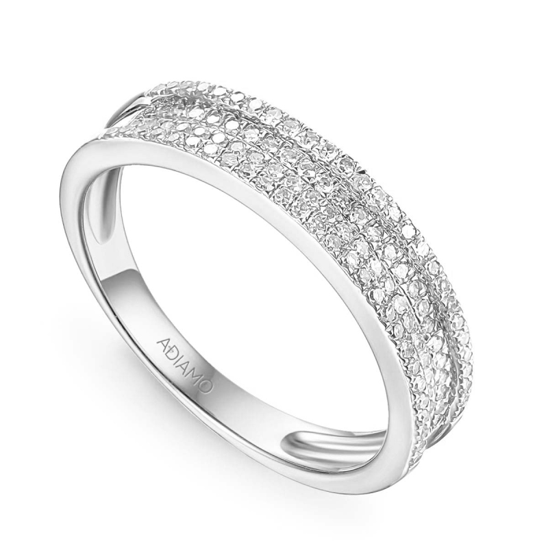 Pierścionek z diamentami (R36903 W): 7 - zdjęcie: 1