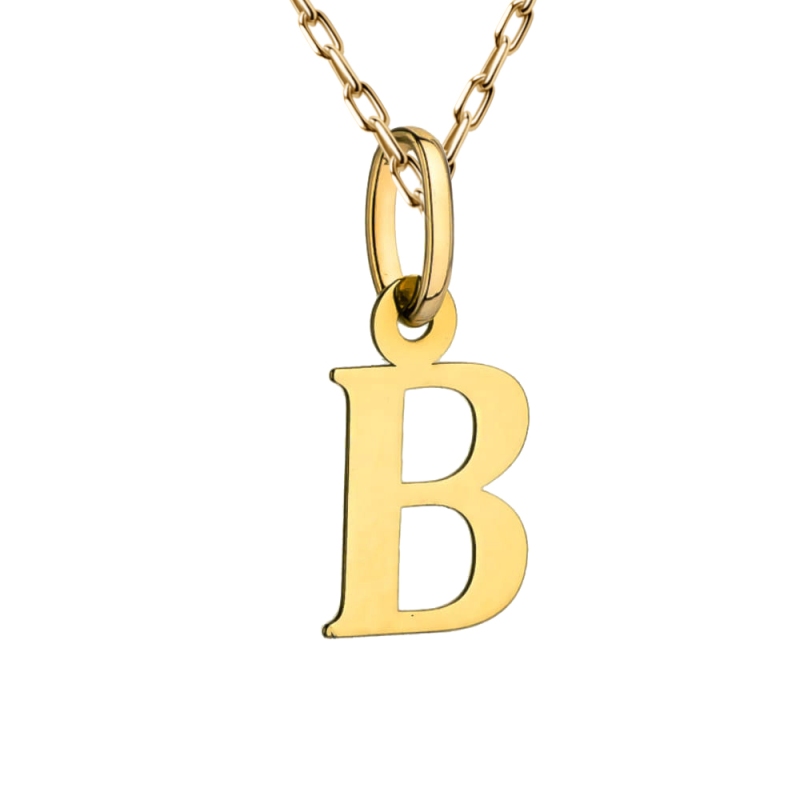 Zawieszka złota - litera B (P00070 Y) - zdjęcie: 1