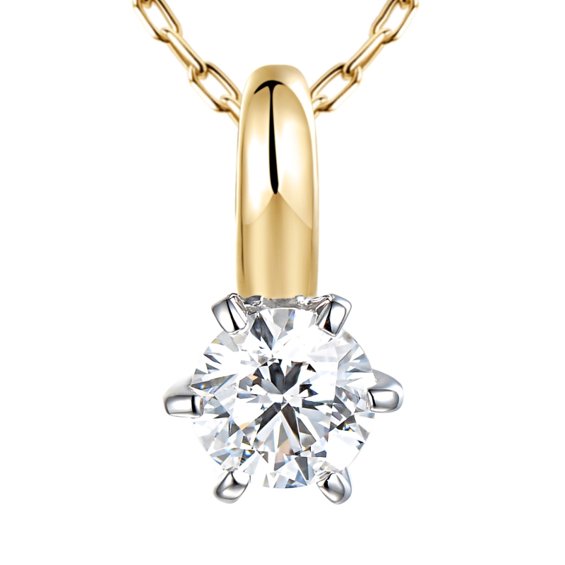 Zawieszka z diamentem laboratoryjnym (P58829 0,50ct YW LGD) - zdjęcie: 1