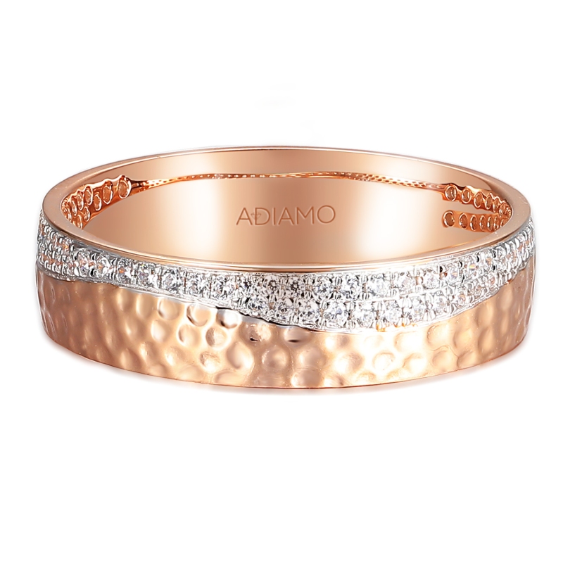 Obrączka z diamentami, 5 mm (O-R99874 WR): 8 - zdjęcie: 3