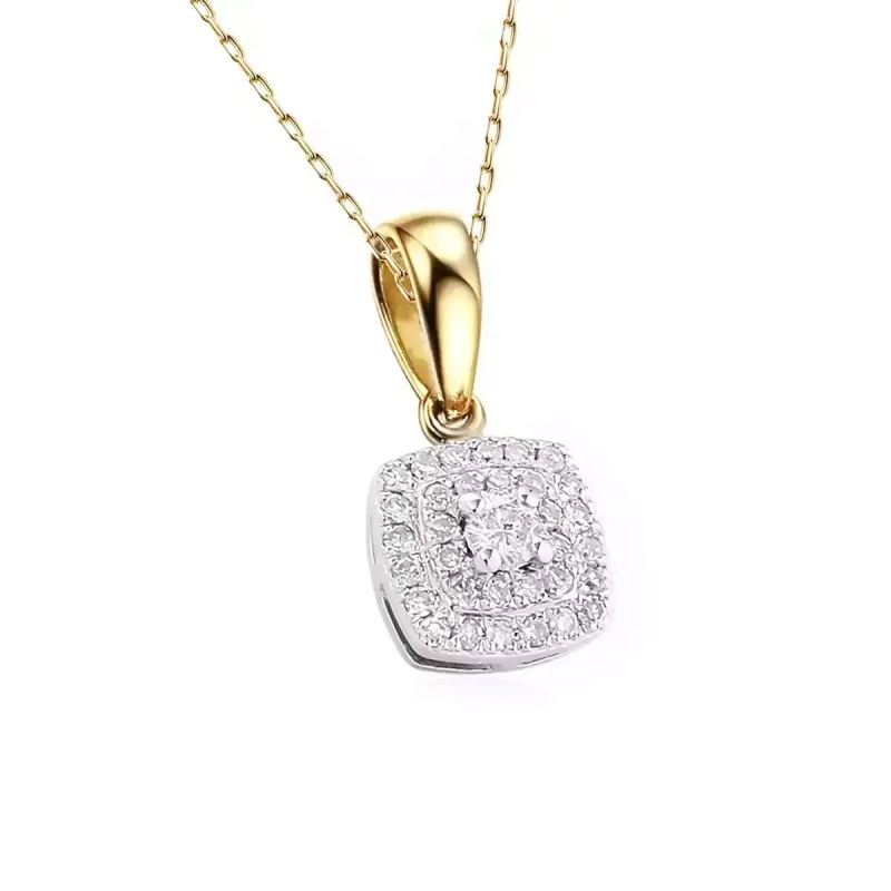 Zawieszka z diamentami (P45732 YW) - zdjęcie: 1