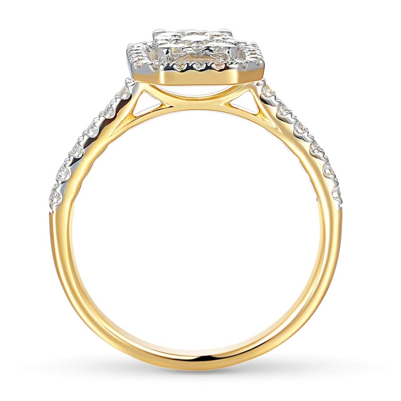 Pierścionek z diamentami (R87699 Y): 10 - zdjęcie: 2