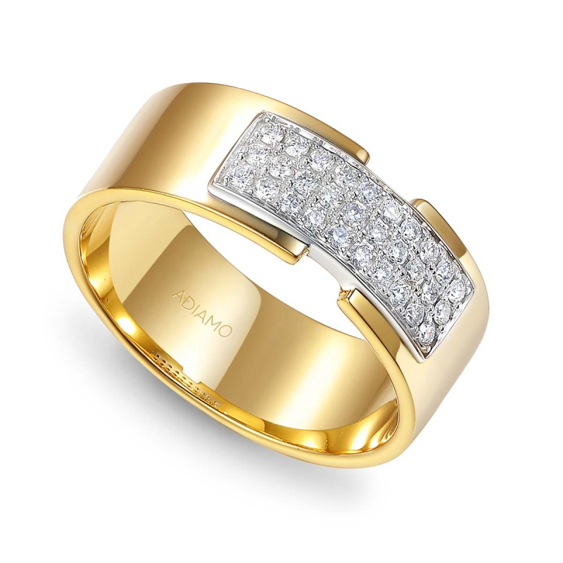 Pierścionek z diamentami (R85008 YW): 9 - zdjęcie: 1