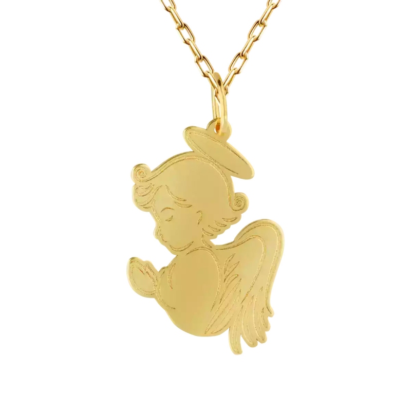 Zawieszka złoty aniołek (P4742) - zdjęcie: 1