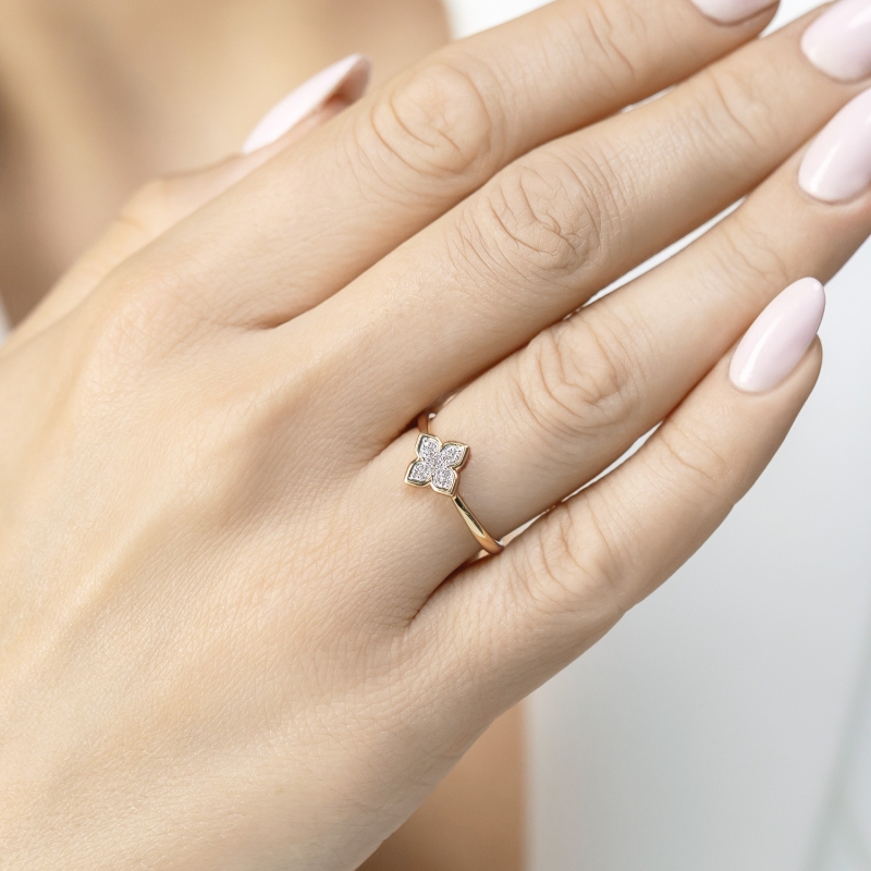 Pierścionek z diamentami (R98898 Y): 14 - zdjęcie: 2