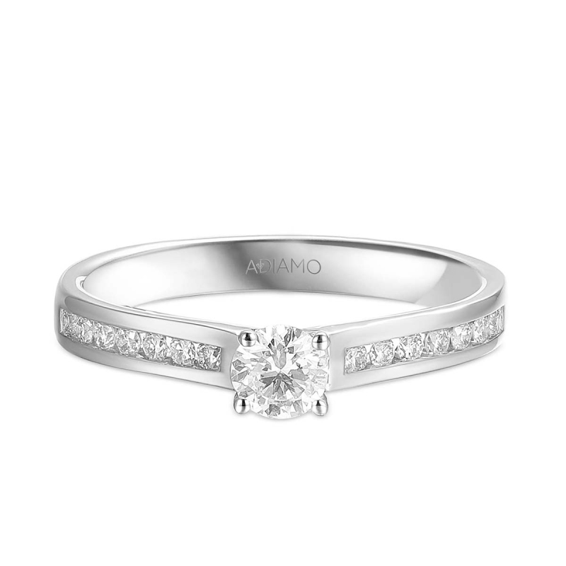 Pierścionek z diamentami (R31737 W): 9 - zdjęcie: 3