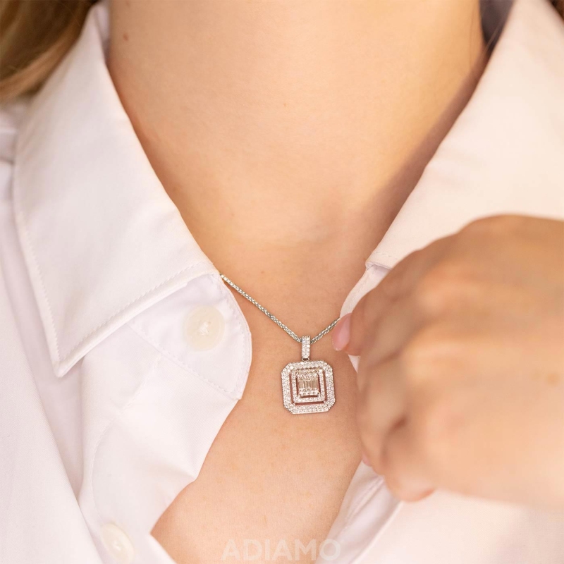 Zawieszka z diamentami (P84316 W) - zdjęcie: 2