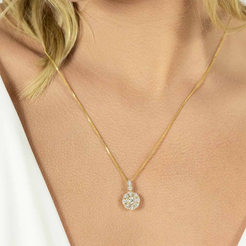 Zawieszka z diamentami (P48534 Y) - zdjęcie: 2