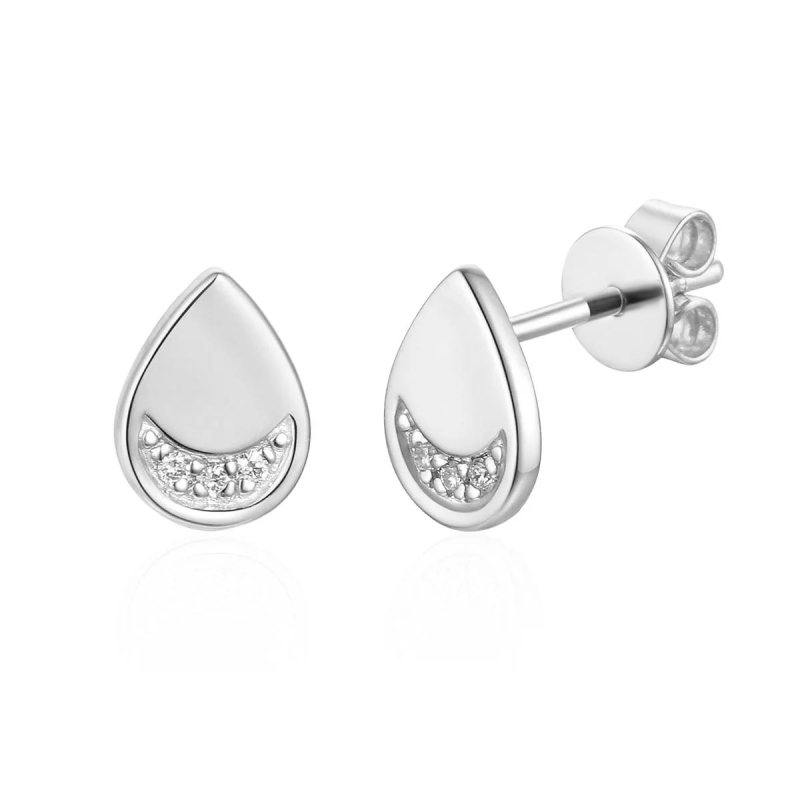 Kolczyki z diamentami (E79523 W S) - zdjęcie: 1