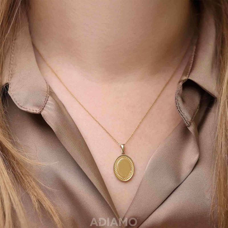 Zawieszka złota blaszka - zdjęcie: 2