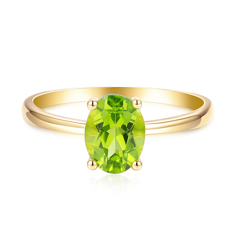 Pierścionek z perydotem (R43062 Y PT): 10 - zdjęcie: 2