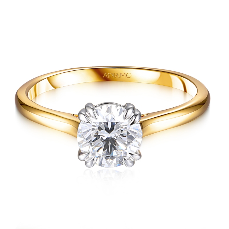 Pierścionek z diamentem laboratoryjnym (R99994 YW LGD 1,01ct): 10 - zdjęcie: 2