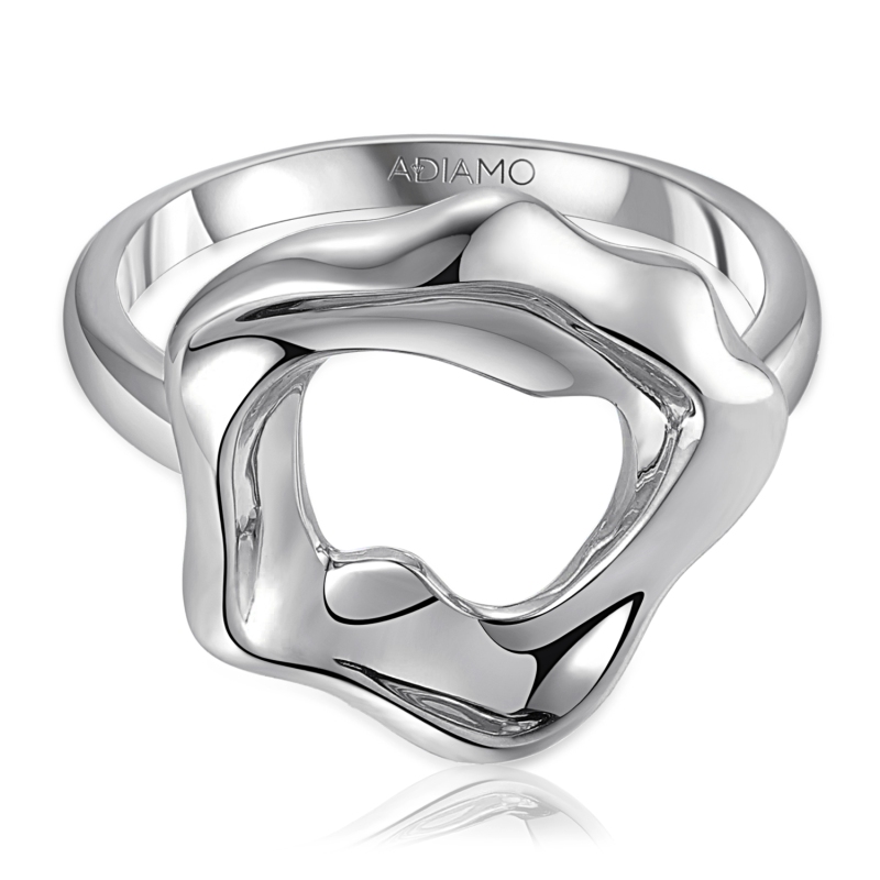 Pierścionek srebrny (R100872 W 925): 10 - zdjęcie: 3