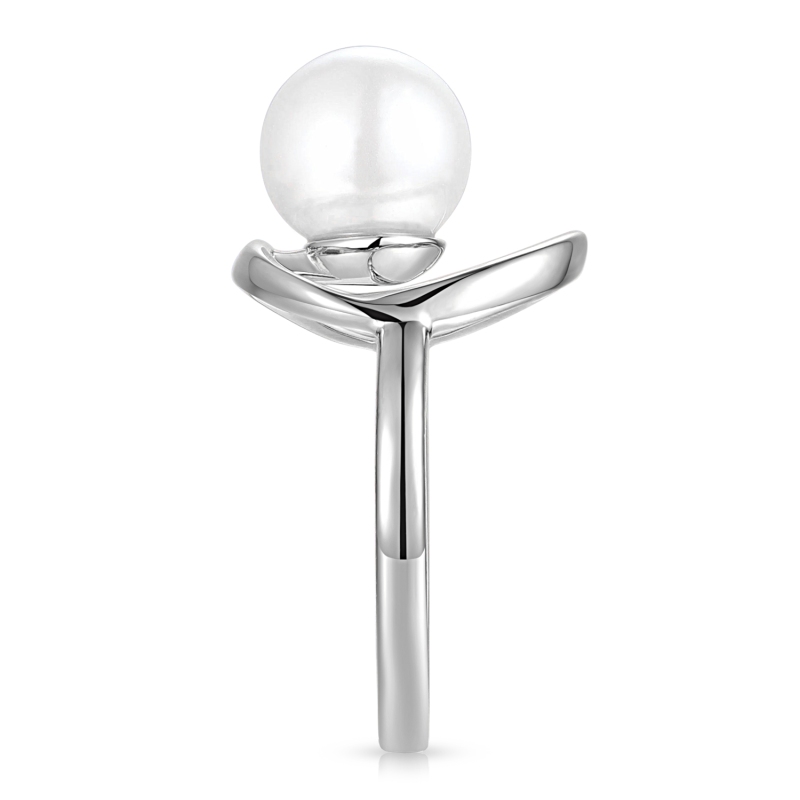 Pierścionek srebrny z perłą (R100868 W PL 925): 10 - zdjęcie: 4