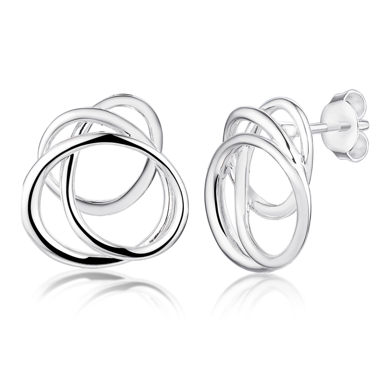 Kolczyki srebrne (E100866 W S 925) - zdjęcie: 1