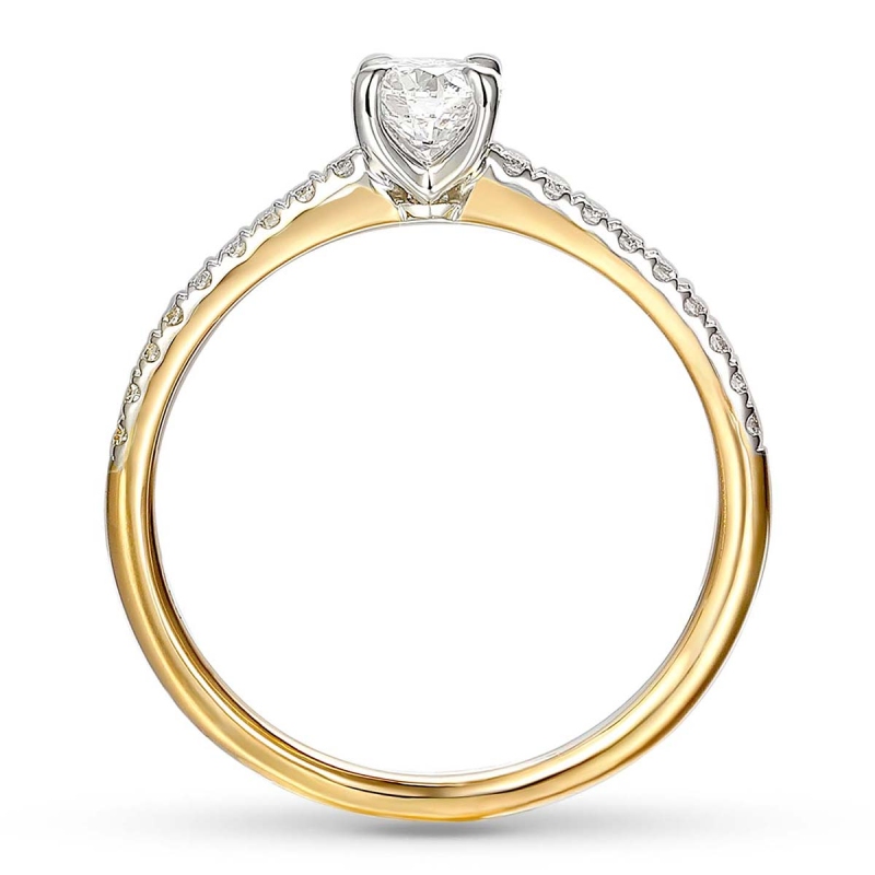 Pierścionek z diamentem (R58825 YW 0,40ct): 7 - zdjęcie: 4