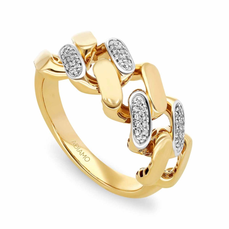 Pierścionek pancerka z diamentami (R91572 Y): 7 - zdjęcie: 1