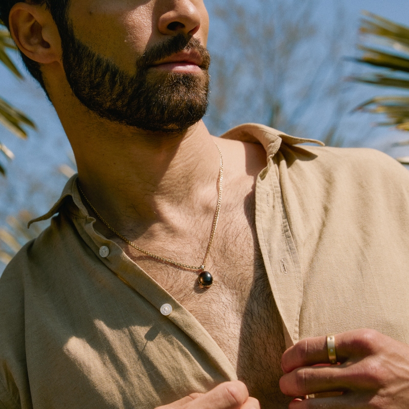 Zawieszka z kwarcem dymnym (P97688 Y SQ) - zdjęcie: 3