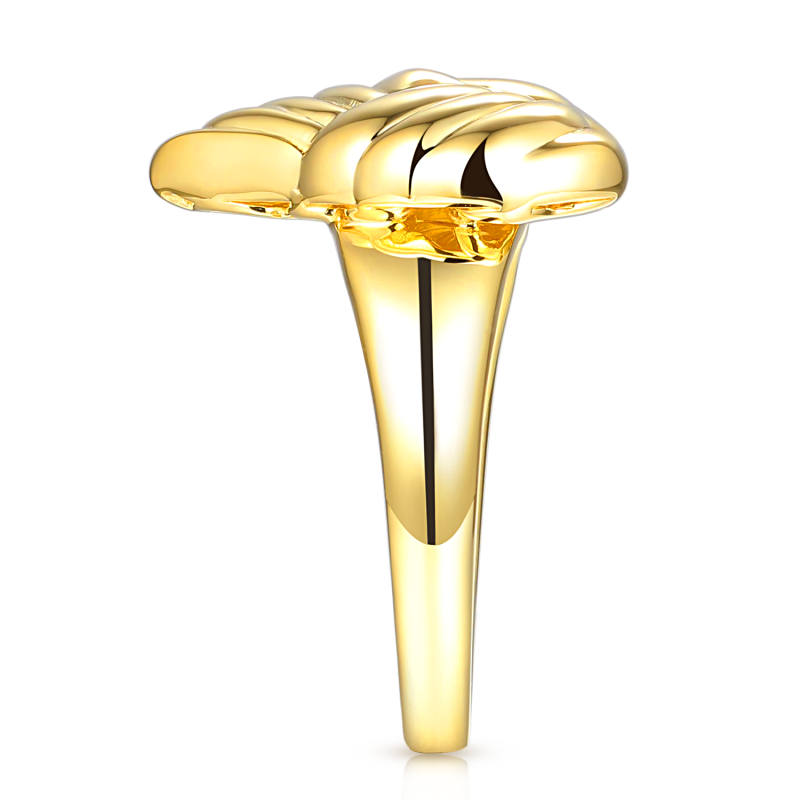 Pierścionek srebrny pozłacany (R100865 Y 925): 10 - zdjęcie: 4