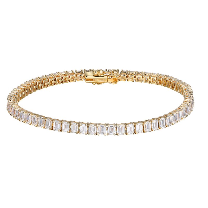 Bransoletka tenisowa z diamentami laboratoryjnymi (B09507 Y LGD) - zdjęcie: 1