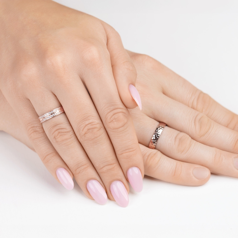 Obrączka różowe złoto, 4,5 mm. (O-R99891 R): 18 - zdjęcie: 2