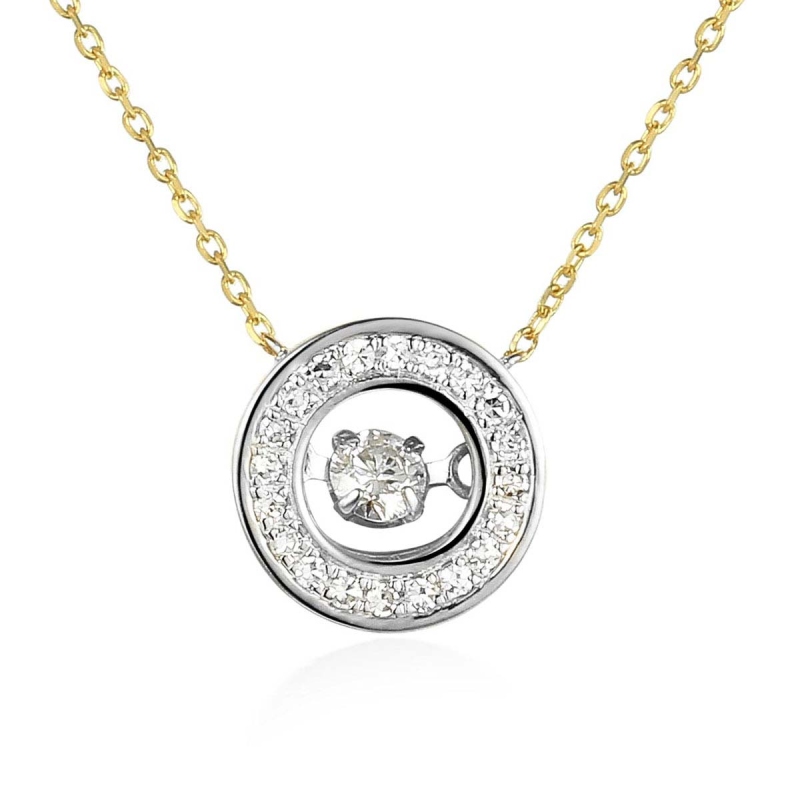 Naszyjnik z diamentami (N05799 YW C) - zdjęcie: 1