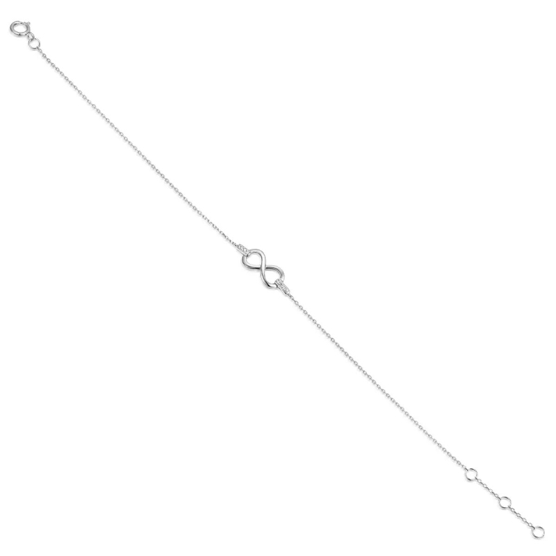 Bransoletka z diamentami (B06419 W C) - zdjęcie: 1