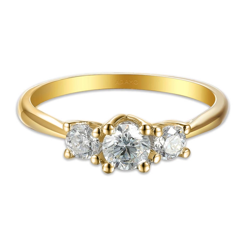 Pierścionek z diamentami R43032 Y 0,32ct: 8 - zdjęcie: 3