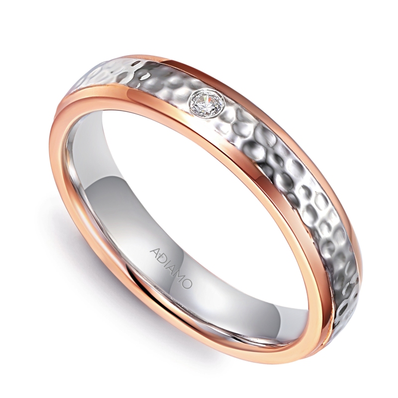 Obrączka z diamentem, 4 mm (O-R99913 WR): 8 - zdjęcie: 1