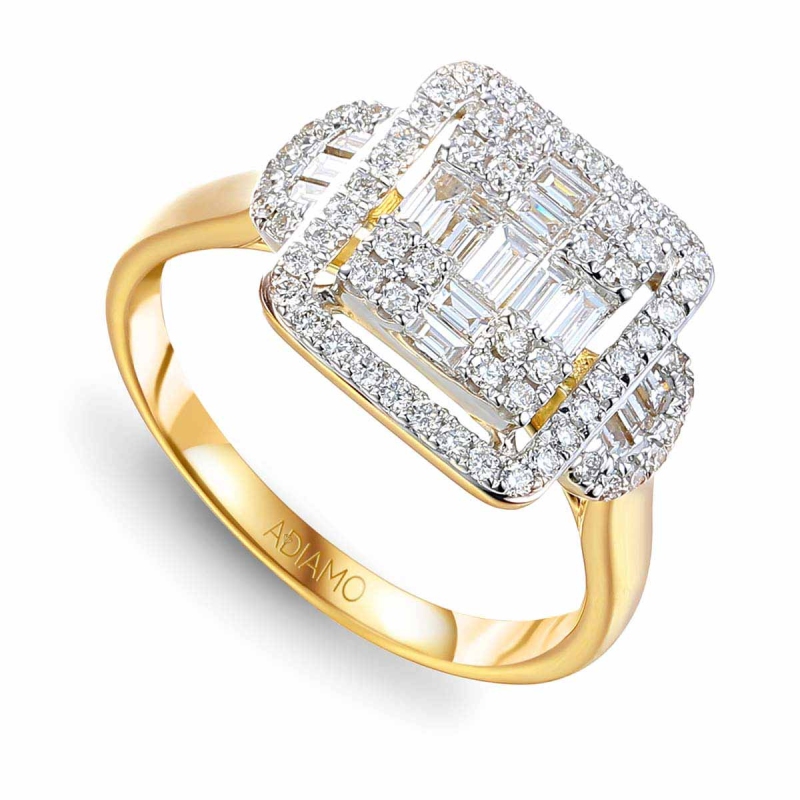 Pierścionek z diamentami (R82603 Y): 16 - zdjęcie: 1