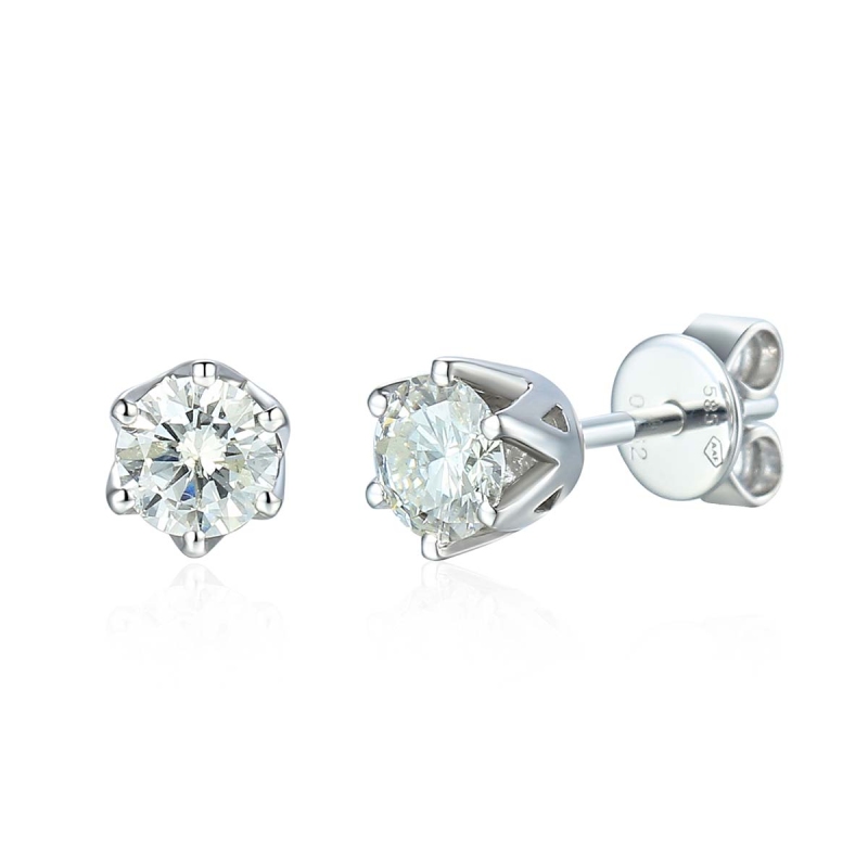 Kolczyki z diamentami (E34280 W S 0,66ct) - zdjęcie: 1