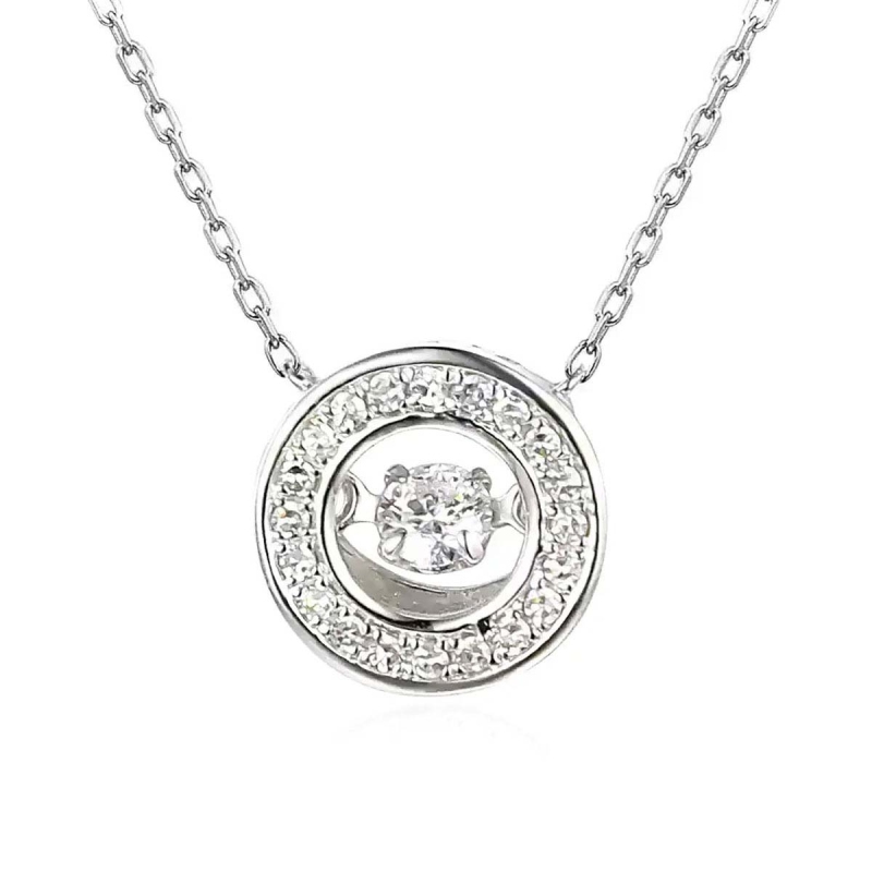 Naszyjnik z diamentami (N05799 W C 0,08ct) - zdjęcie: 1