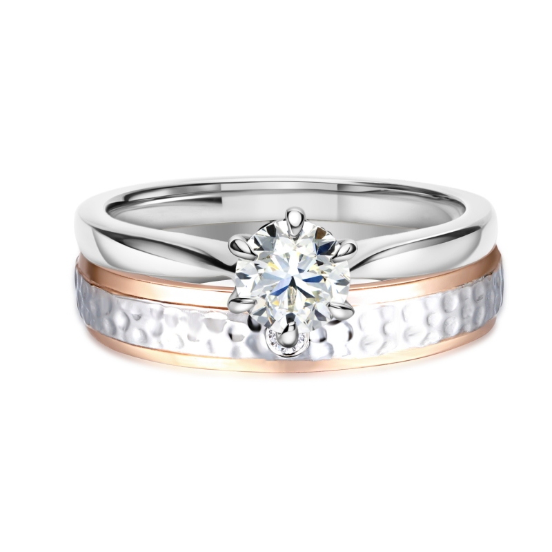 Obrączka z diamentem, 4 mm (O-R99913 WR): 8 - zdjęcie: 4