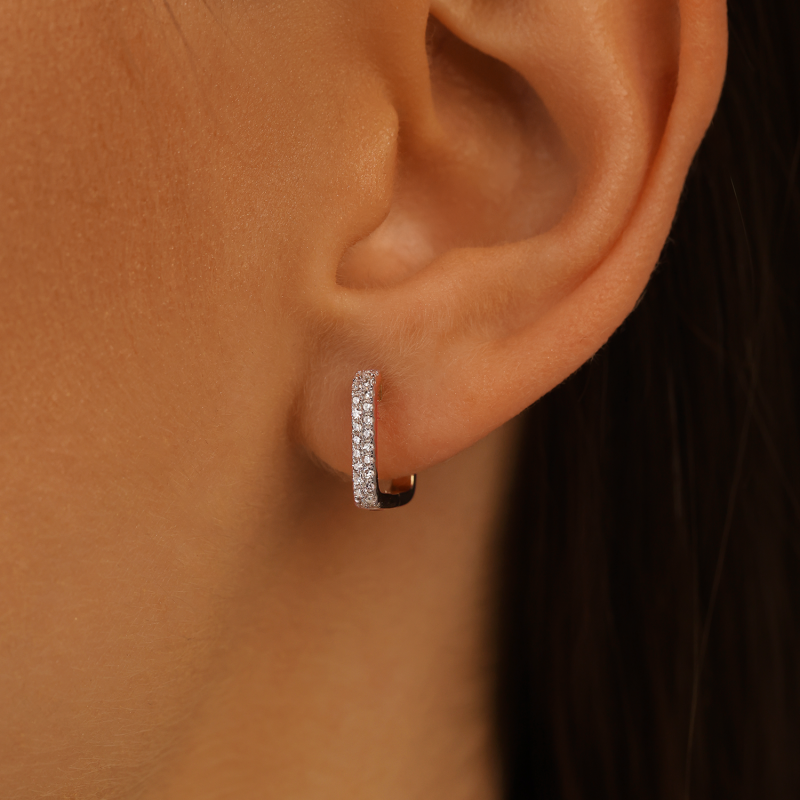 Kolczyki z diamentami (E98931 Y A) - zdjęcie: 3