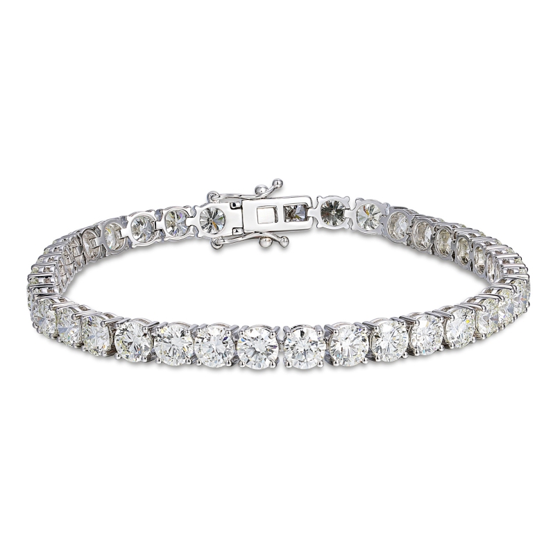 Bransoletka tenisowa z diamentami 15 ct (B01538 W) - zdjęcie: 1