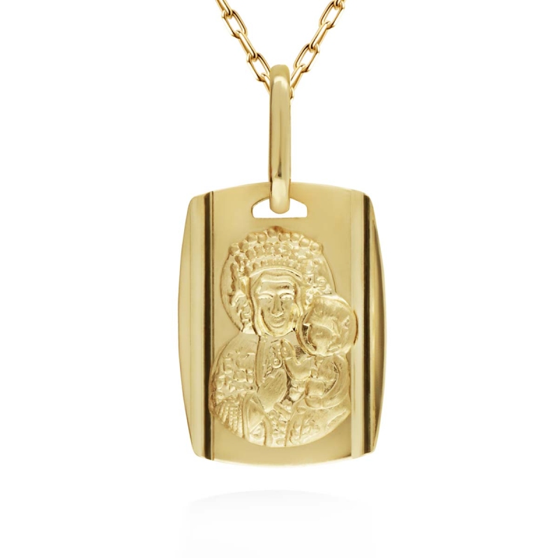 Medalik złoty Matka Boska (P7011 Y) - zdjęcie: 1