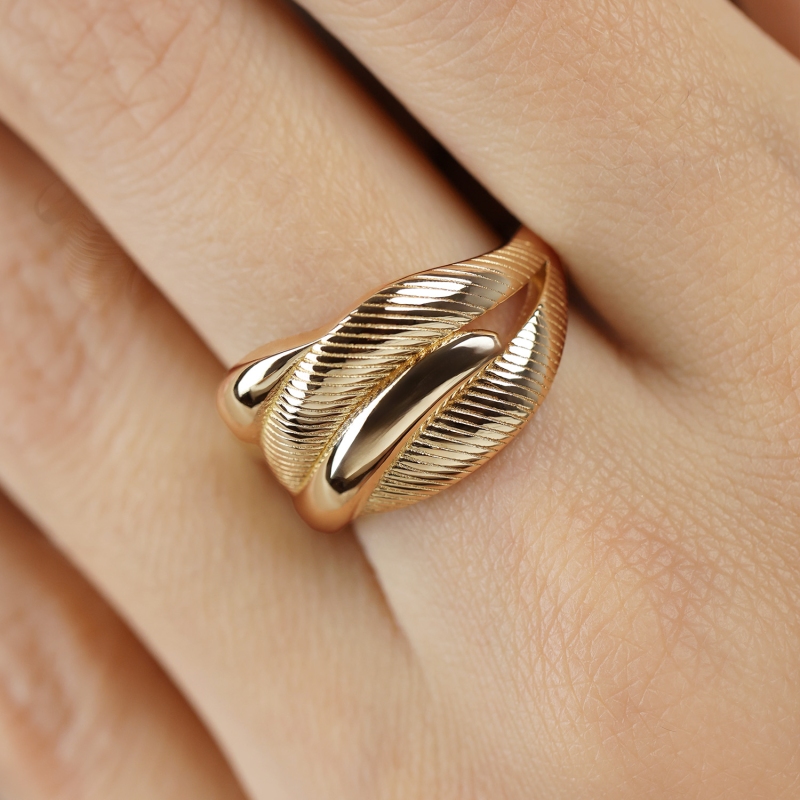 Pierścionek złoty (R10202 Y): 15 - zdjęcie: 3