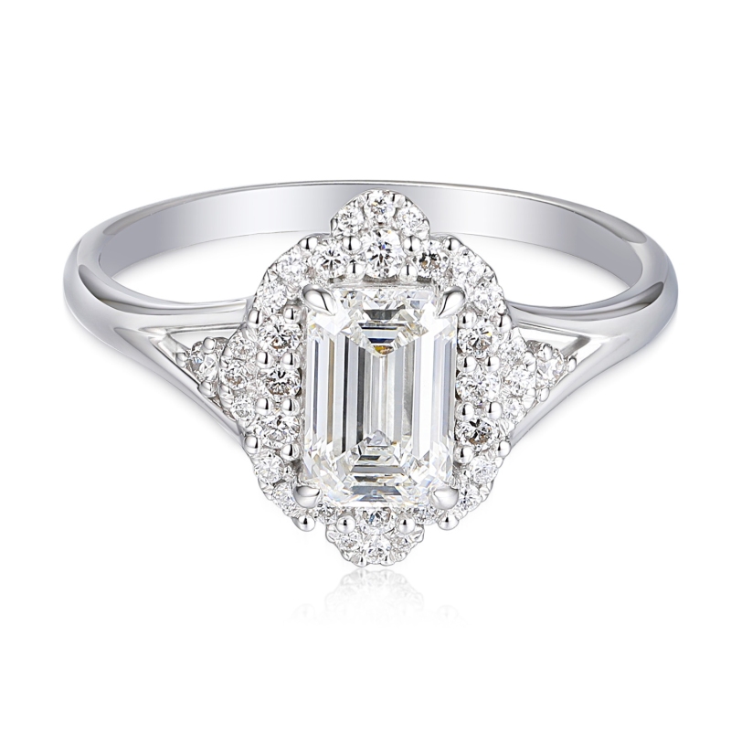 Pierścionek z diamentami laboratoryjnymi (R98879 W LGD 1,03ct): 10 - zdjęcie: 2