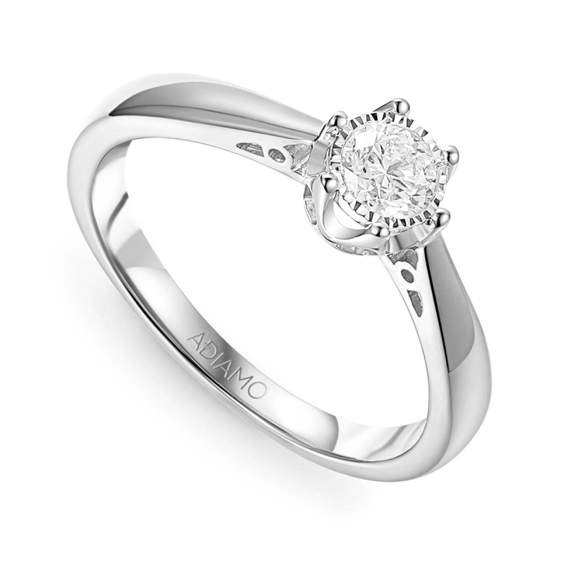 Pierścionek z diamentem (R88312 W 0,24ct): 14 - zdjęcie: 1