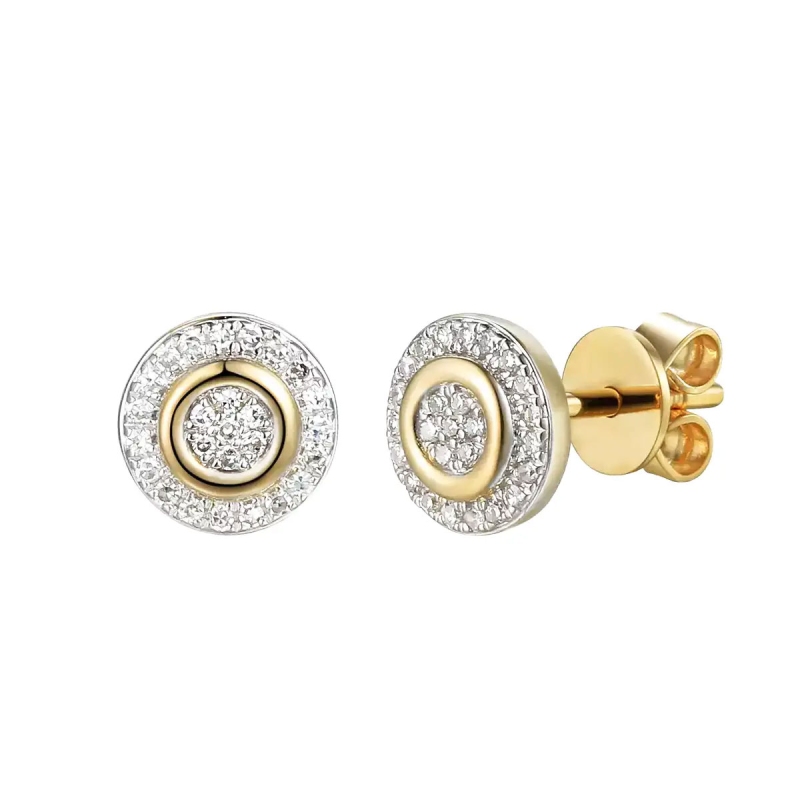 Komplet biżuterii z diamentami (Zestaw N08916+E71726) - zdjęcie: 2