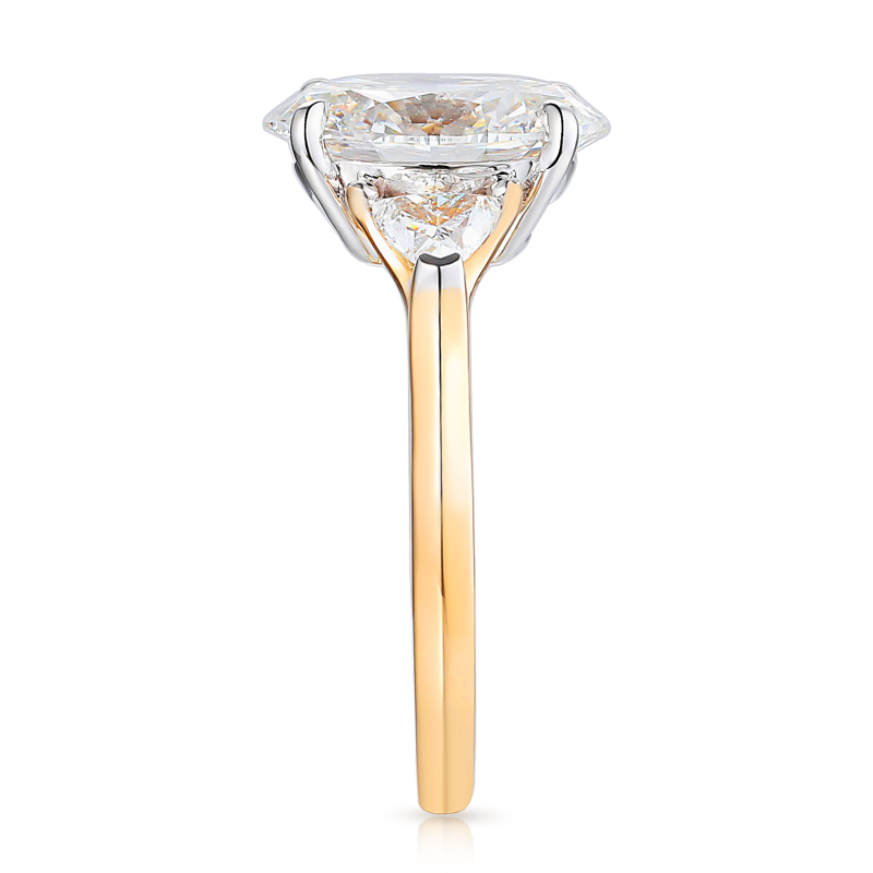 Pierścionek z diamentami laboratoryjnymi (R100736 YW LGD 3,03ct) : 10 - zdjęcie: 4